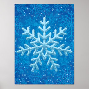 Snöflingor Poster