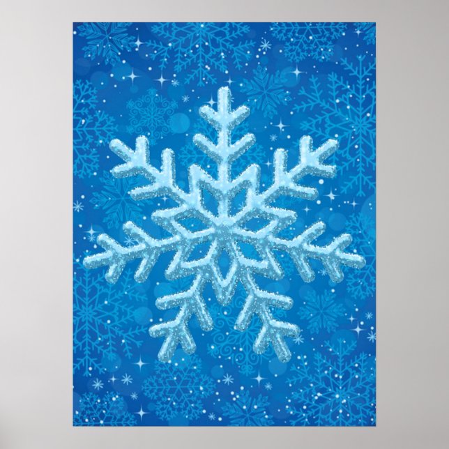 Snöflingor Poster (Framsidan)