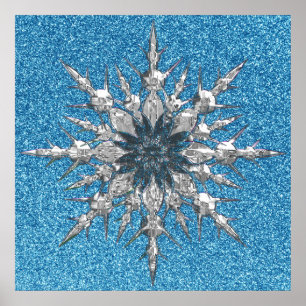 Snöflingor Poster