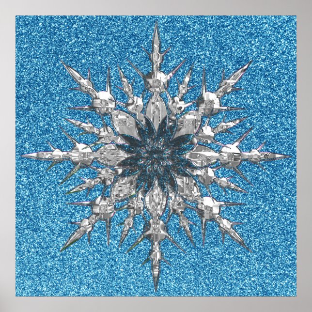 Snöflingor Poster (Framsidan)