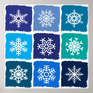 Snöflingor Poster