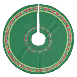 Snöflingor & Presenter Träd Skirt Julgransmatta Borstad Polyester