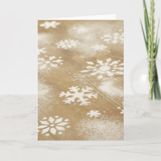 Snöflingor Rustik Business Blank Helgdag jul Helgkort