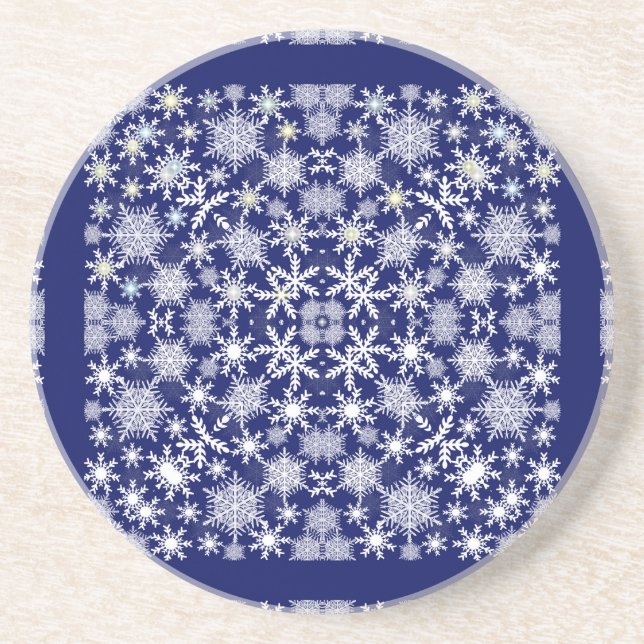 Snöflingor Snöre Underlägg (Framsidan)