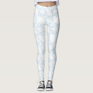 Snöflingor Snowflake Winter White Leggings