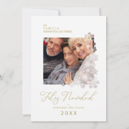 Snöflingor Spanska Modern Elegant-Chicen - jul Julkort