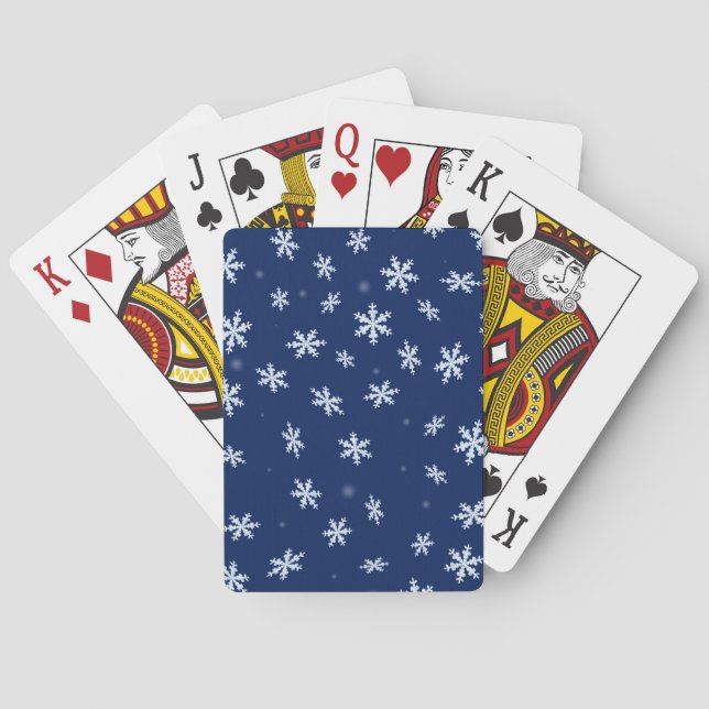 Snöflingor Spel Kort (Baksidan)