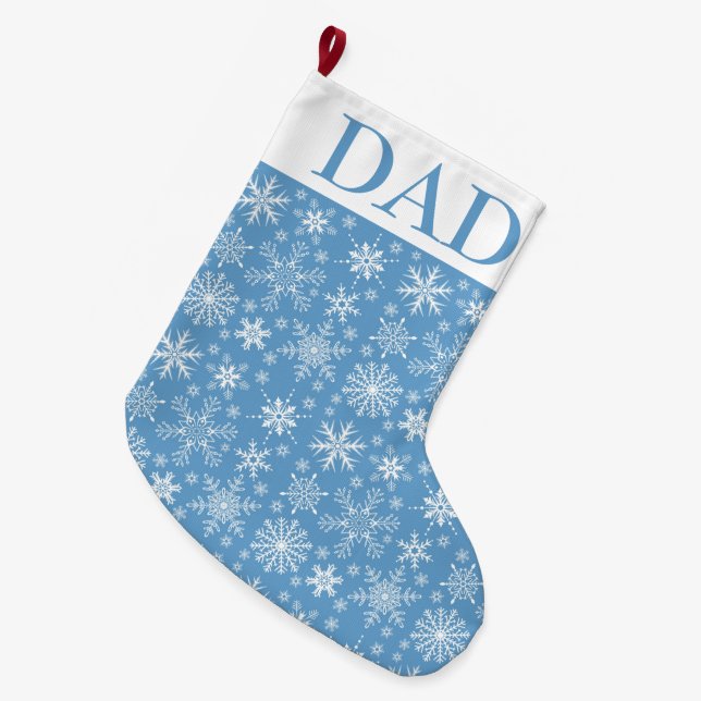 Snöflingor Stor Julstrumpa (Framsidan (Hängande))