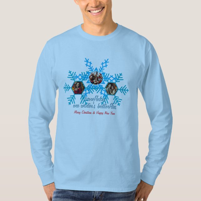Snöflingor T Shirt (Framsida)