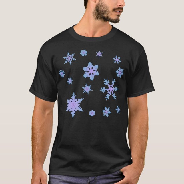 Snöflingor T Shirt (Framsida)
