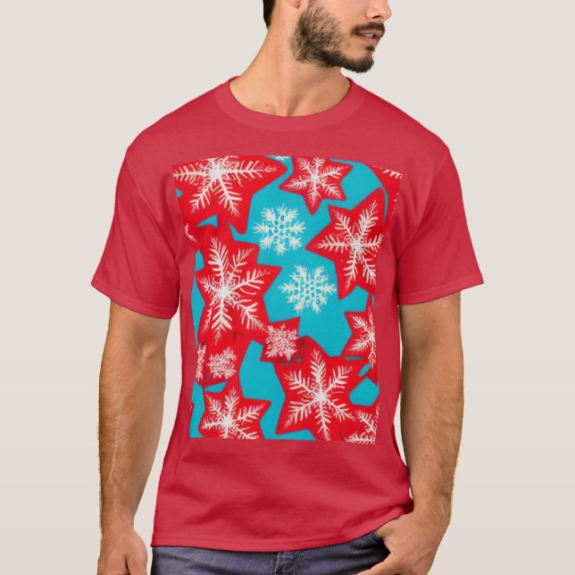 Snöflingor T Shirt (Framsida)