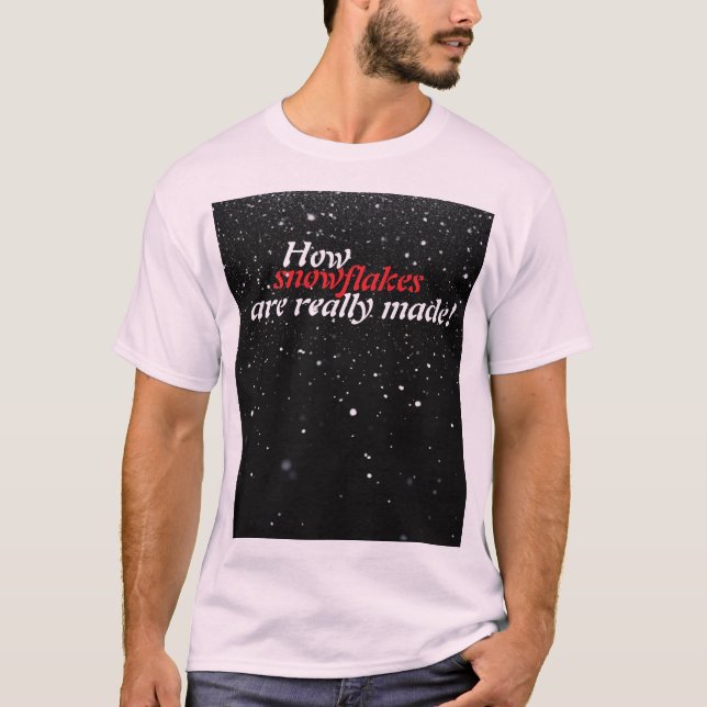 Snöflingor T-Shirt (Framsida)