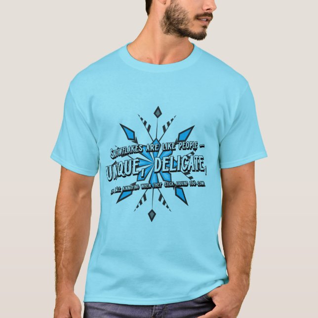 Snöflingor T Shirt (Framsida)