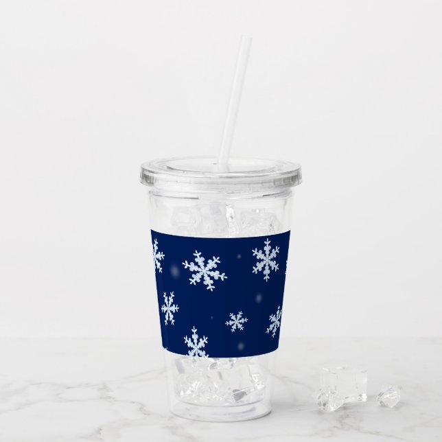 Snöflingor Take Away Mugg (Baksida Ice)