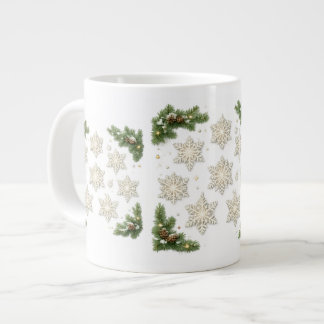 Snöflingor & Tall Julmugg Jumbo Mugg