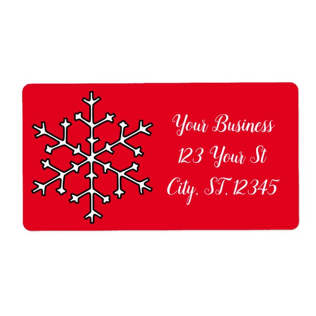 Snöflingor Thunder_Cove Fraktsedel (Framsidan)