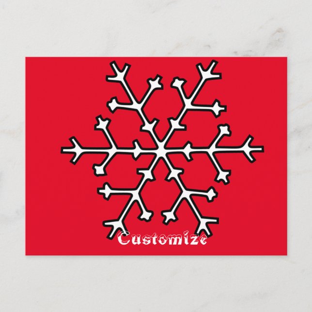 Snöflingor Thunder_Cove Vykort (Framsida)