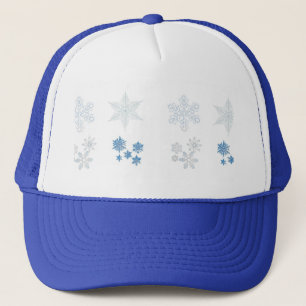 Snöflingor Truckerkeps