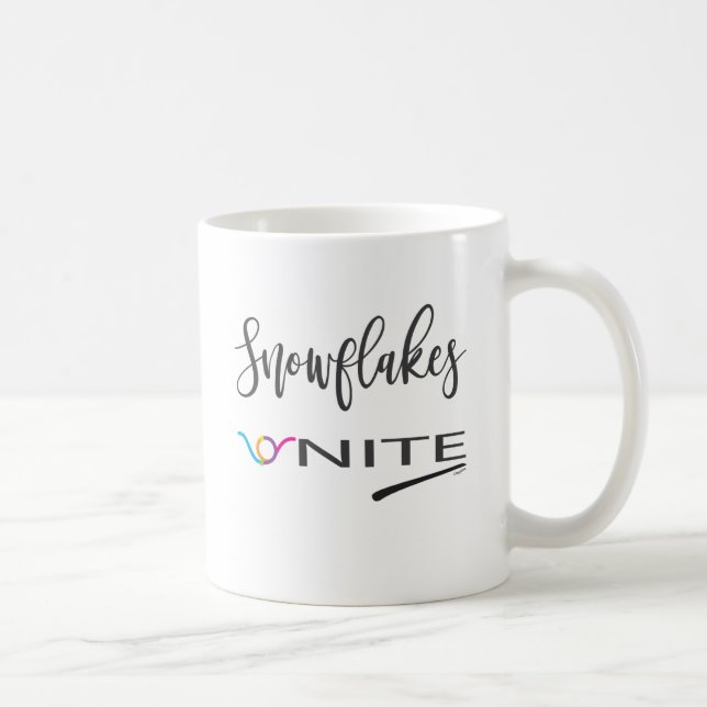 Snöflingor-Unite! Politiska liberala motståndet Kaffemugg (Höger)