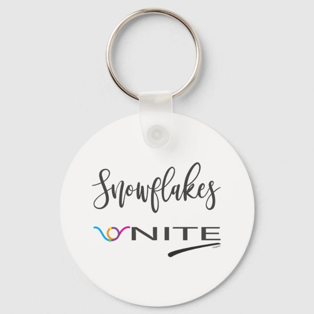 Snöflingor-Unite! Politiska liberala motståndet Nyckelring (Framsida)
