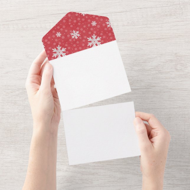 Snöflingor vid inbjudan till jul i Kväll (Avrivbar del)