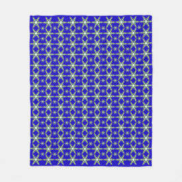 Snöflingor vid midnatt fleecefilt