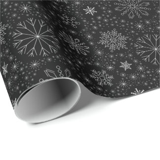 Snöflingor Vintage jul Presentpapper