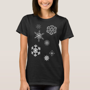 Snöflingor vinter är här och Snö T Shirt