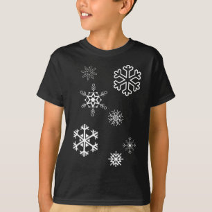 Snöflingor vinter är här och Snö T Shirt