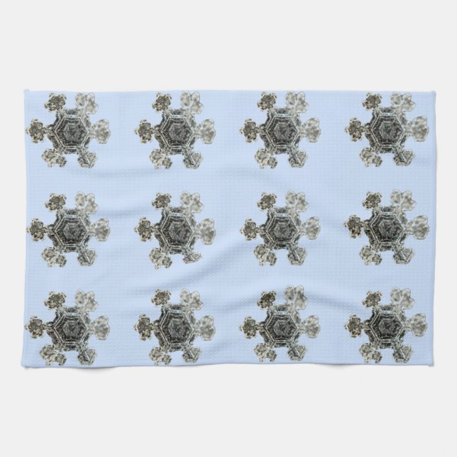 Snöflingor Violet Kitchen Towels Kökshandduk (Horisontell)