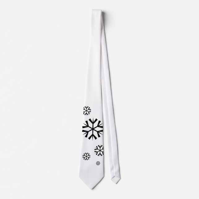 Snöflingor, vita och svarta slips (Framsida)