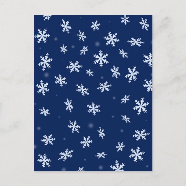 Snöflingor Vykort (Framsida)
