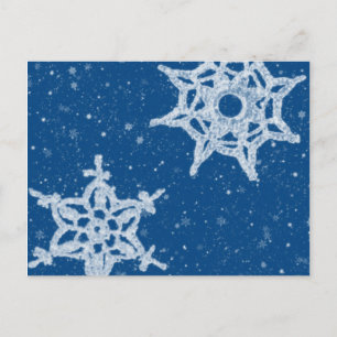 Snöflingor vykort
