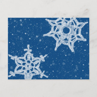 Snöflingor vykort