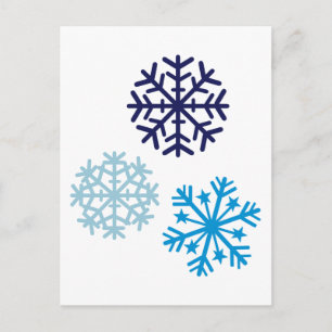 Snöflingor Vykort