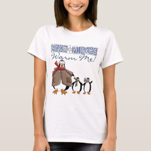 Snöflingor Warm Me Helgdag Tshirts och presenter