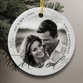 Snöflingor White Chic Gift Julgransprydnad Keramik