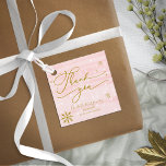 Snöflingor Winter Girl Baby Shower Tack Gåvor Etiketter<br><div class="desc">Favorittaggar för Tack för snöflingor Winter Girl Baby Shower</div>