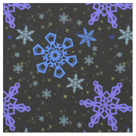 Snöflingorblåttlilor på svart tyg