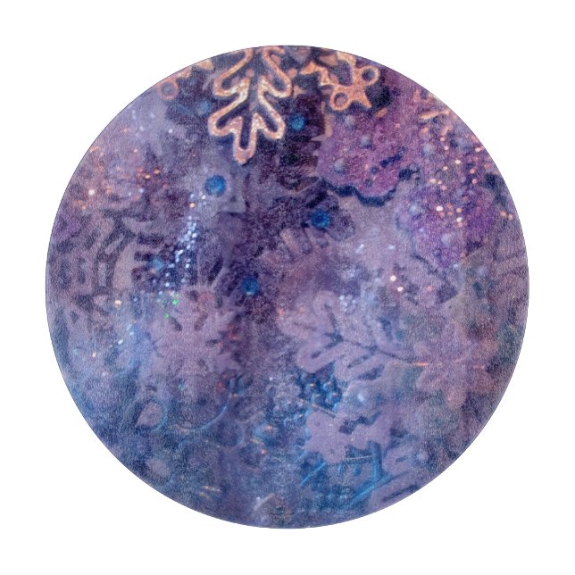 Snöflingorexponeringsglasskärbräda (Framsidan)