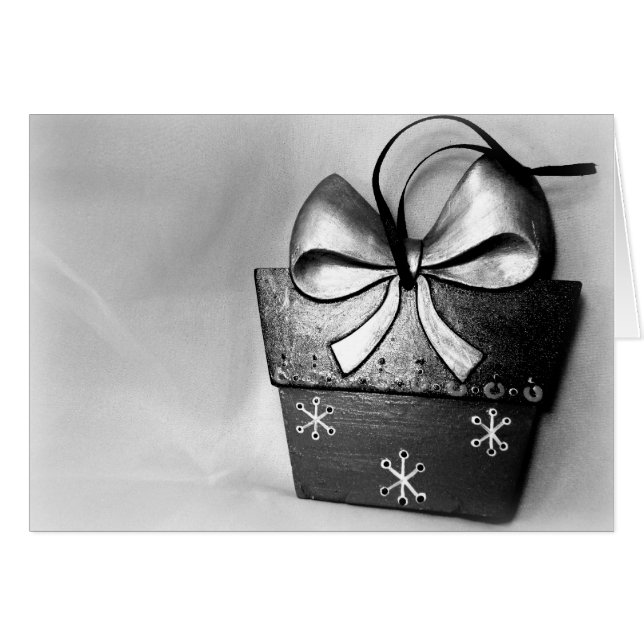 Snöflingorgåva Hälsningskort (Framsidan Horizontal)