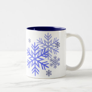 Snöflingormuggar Två-Tonad Mugg
