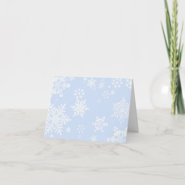 Snöflingortackkort Tack Kort (Framsida)