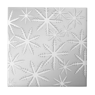 Snöflingutskrift Kakelplatta