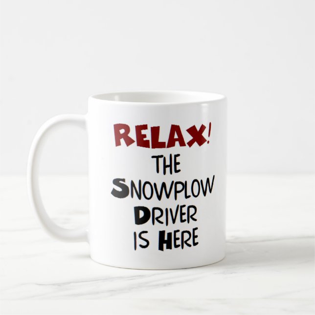 snöflödesdrivrutinen är här kaffemugg (Vänster)