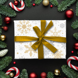 Snöflummel och jul presentpapper