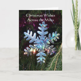 Snöflummel över miles Jul Helgkort