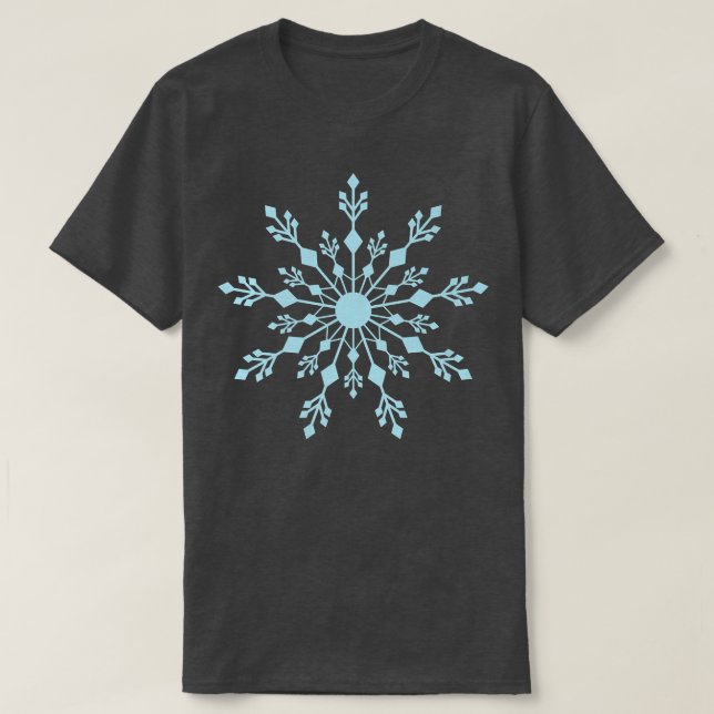 Snöflummel som Mönster i vinter T Shirt (Design framsida)