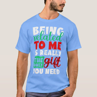 Snöflummen är relaterad till Noveltyn Julgran T Shirt