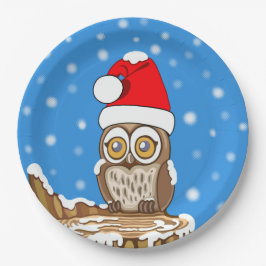 Snöflunta Uggla vid jul